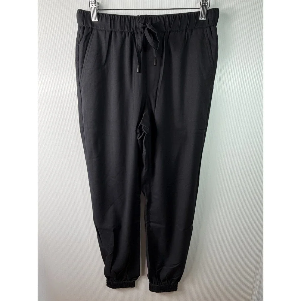 Wildfang The Empower Drawstring Pant Black Size Medium Women's Jogger Pockets
